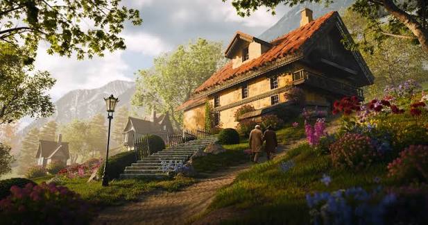 Stylised Blender environment scene